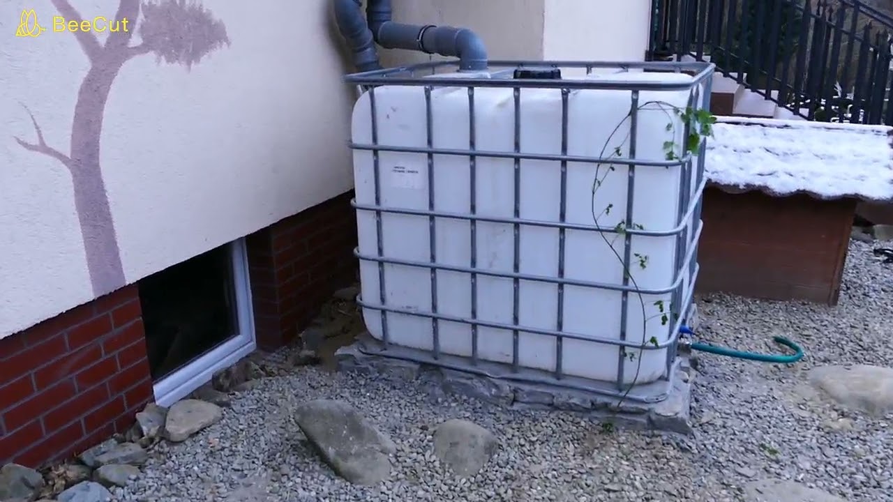 Udało się!!! Zbiorniki na deszczówkę już zainstalowane.