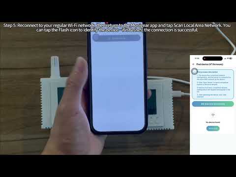 Wi-Fi provisioning with Monigear App on iOS