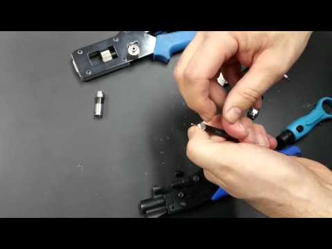 Testing different compression connectors for rg6 coax