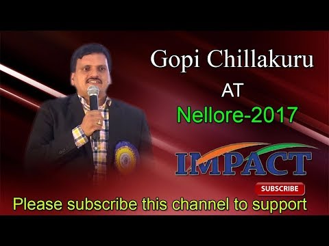 Distractions | Gopi Chillakuru |  TELUGU IMPACT Nellore 2017