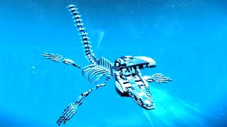 LEGO Jurassic World Mosasaurus Skeleton Free Roam Gameplay & Ability Showcase