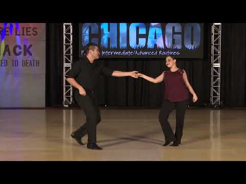 Swing City Chicago 2018 Pro Am Intermediate Advanced Routine Becca Yasskin with Sheven Kekoolani