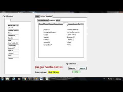 Sorteo Fixture Zona Sur Segunda Div. - Liga Nostradamica 2016-I