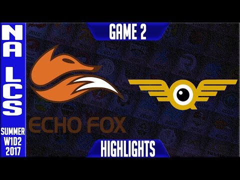 Echo Fox vs FlyQuest Game 2 Highlights - NA LCS Summer Split 2017 W1D2 - FOX vs FLY G2