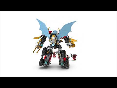 EN Eureka 4枚セット Legends LEGO NINJAGO Zanes Ultra Combiner Mech Toy 4-in-1 Building