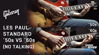 Video thumbnail for Gibson 2019 Les Paul Standard `50s vs `60s Review (No Talking) by Music Force Official