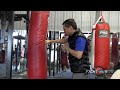 Julio Cesar Chavez working the heavy bag at age 53