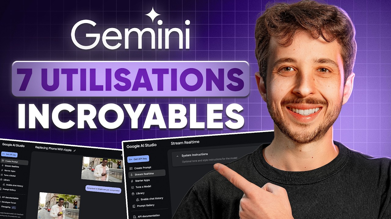 7 utilisations INCROYABLES de Google Gemini ! (100% Gratuit ?)