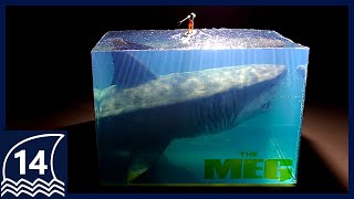 Build an impressive scene from THE MEG【thalassophobia/Megalodon/shark/Resin art/Diorama】