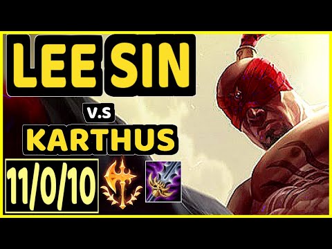 JANKOS (LEE SIN) vs KARTHUS - 11/0/10 KDA JUNGLE CHALLENGER GAMEPLAY - EUW