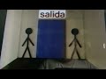 Sesame Street Salida Mean Exit In Spanish With Stick Figures