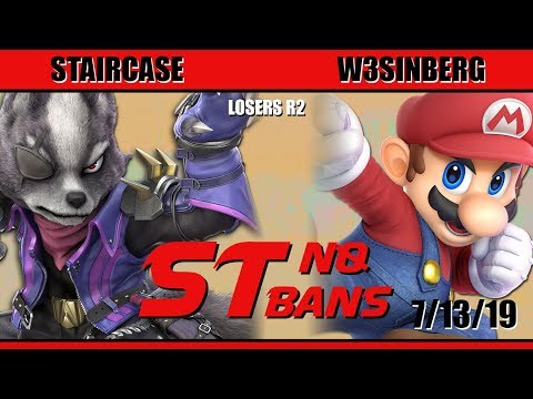 St. No Bans #4 - LR2 - Staircase (Wolf) vs W3isenberg (Mario) - SSBU
