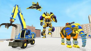 Excavator Robot Transform Game 2024 || Android Gameplay