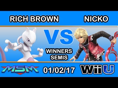 MSM 79 - Rich Brown (Mewtwo) Vs. FAD | Nicko (Shulk) Winners Semis - Smash Wii U