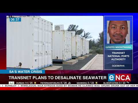 Transnet plans to desalinate water