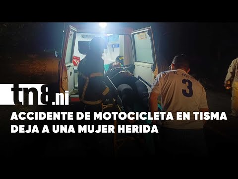 Accidente en la carretera Tisma–Tipitapa deja a dos personas heridas este 25 de diciembre