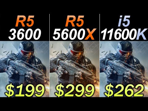 R5 3600 Vs. R5 5600X Vs. i5-11600K | Stock and Overclock | 20 Games and Productivity Benchmarks