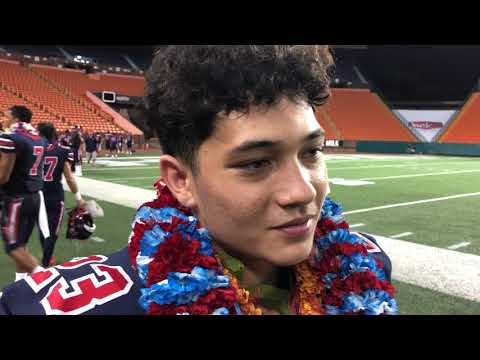 5 catches, 263 yards, 2 TDs for Koali Nishigaya in Saint Louis' win over Mililani