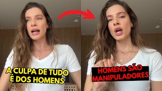 They are frustrated with the bad choices and say that all men are manipulative.
