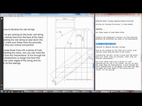 Setting Out Kite Winder Turning Staircase (Advanced Apprenticeship Model)