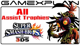 All Assist Trophies in Smash Bros 3DS