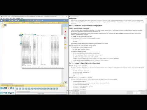 PKT 2.2.3.4 - Configuring Initial Switch Settings