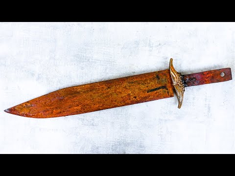 Restoration Rusty Handmade BOWIE KNIFE