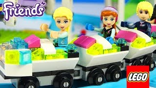 LEGO FRIENDS FROZEN ELSA ANNA Amusement Rides Rollercoaster Ferris Wheel Spinning Tower Stop Motion