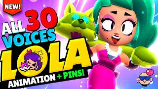 New Brawler LOLA Voice Lines, PINS & ANIMATIONS - Brawl Stars Season 9 Update