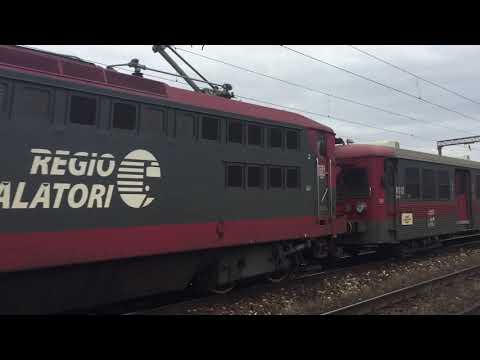 Trenul Regio 16033 intra in zona stației CF Brașov