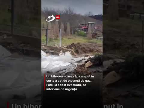 O familie care săpa un puț a ajuns accidental la o pungă de gaz aflată la peste 120 m adâncime.