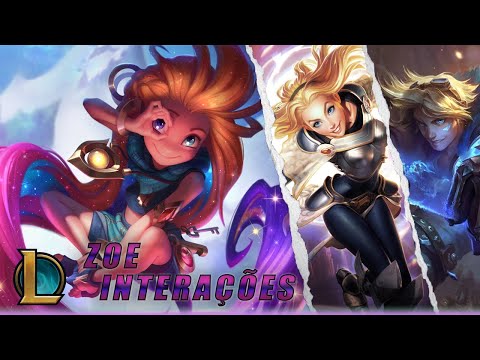 Zoe, o Aspecto do Crepúsculo | Interações: "Aurelion Sol" - "Ezreal" - "Lux"...