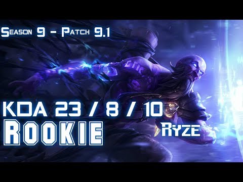 Rookie RYZE vs AATROX Mid - Patch 9.1 KR Ranked