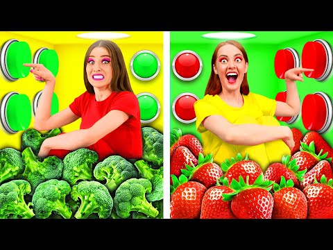 Sfida dei 1000 pulsanti misteriosi: solo 1 ti permette di scappare | Prank Wars di DoDo Challenge