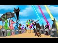 GODZILLA Monsters vs Catnap, Dog Day, Huggy Wuggy, Cartoon Cat: Who Is The King Of Monster??? [#2]