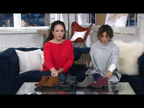 Earth Origins Leather Perforated Ankle Boots - Avani Buxton on QVC