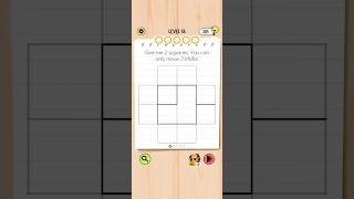 Brain Test 5 Level 55: Give me 2 squares. You can only move 3 sticks Walkthrough