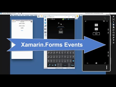 &#x202a;8-  Xamarin.Forms: Events ||  اول تطبيق  يعمل على كل المنصات&#x202c;&rlm;