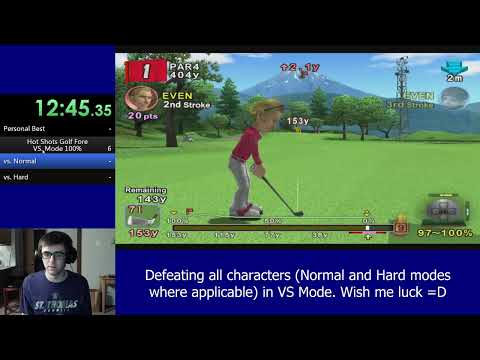 Hot Shots Golf Fore - VS Mode 100% Speedrun in 5:20:27 (WR)