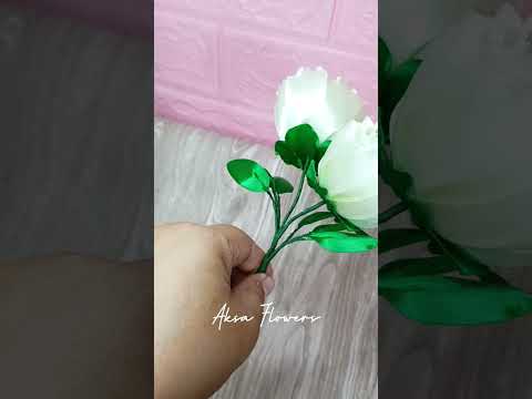 satin ribbon flowers #shorts