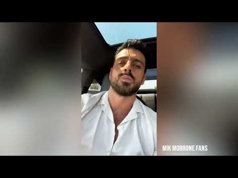 Michele Morrone listening to Halsey and Two Feet