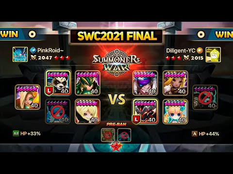 SWC2021 WORLD FINAL! Diligent vs PinkRoid (BO5) - Summoners War