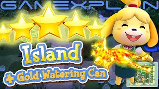 We Got a 5 Star Island in Animal Crossing: New Horizons! (+ Gold Watering Can Tool!)