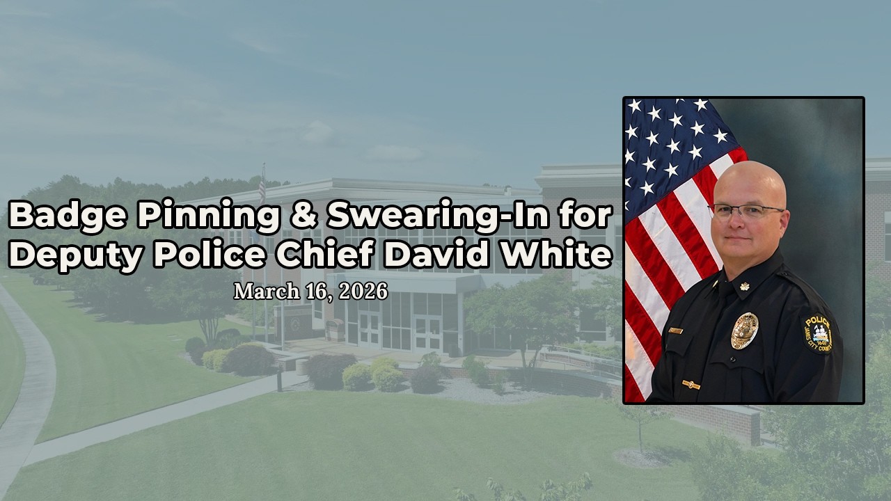 Badge Pinning/Swearing-In for Deputy Police Chief David White