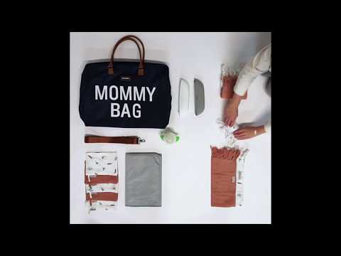 Mommy Bag Borsa Fasciatoio con Materassino Nero e Oro