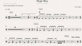 Hype Boy  New Jeans Drum Sheet Demo