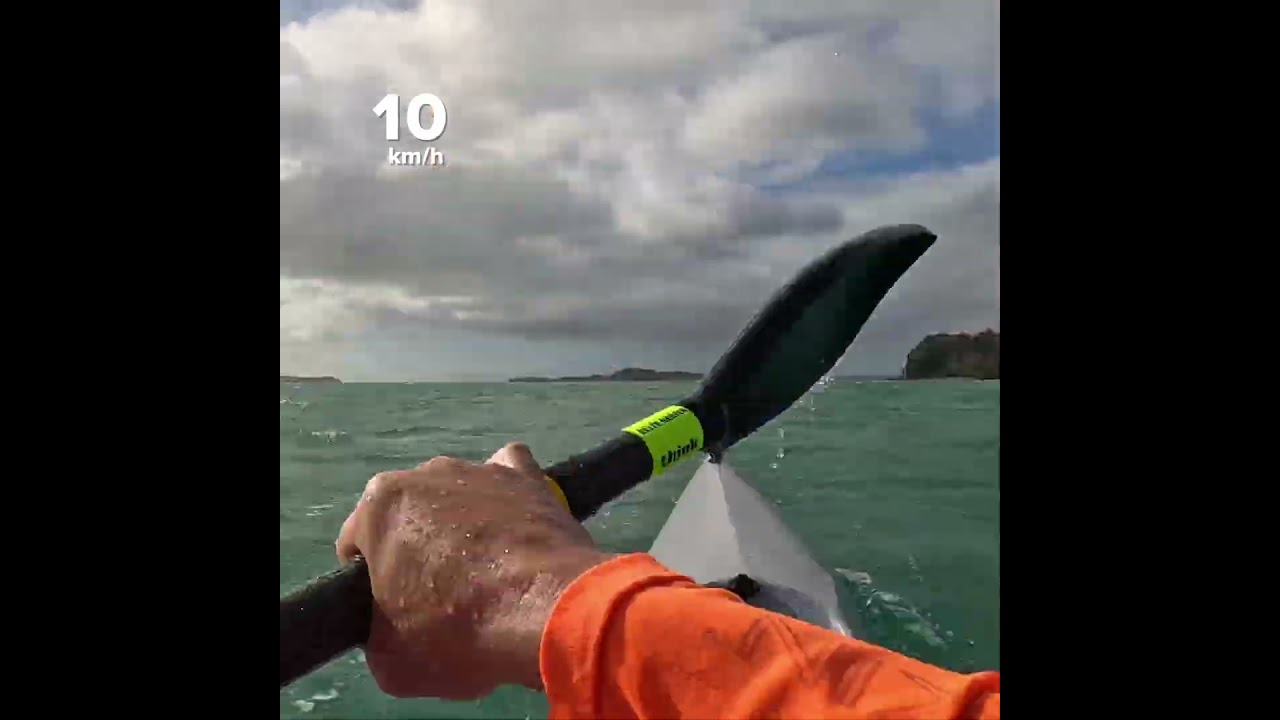 Choppy sea #surfski #choppy #kayaker #newzealand