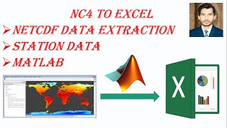 How to Extract NetCDF Lat and Lon Data Using MATLAB| Precipitation Data Extraction || NC4 to Excel|