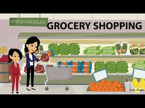 Shopping at the Grocery Store - English Conversation