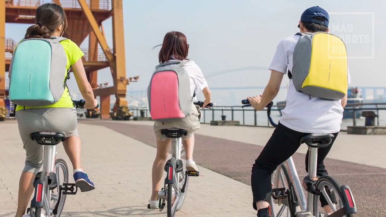 Рюкзак для ноутбука до 14" XD Design Bobby Compact, серый / розовый